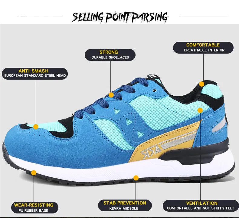 Прямая поставка Мужская защитная обувь стальной носок анти 6 кВ модные женские