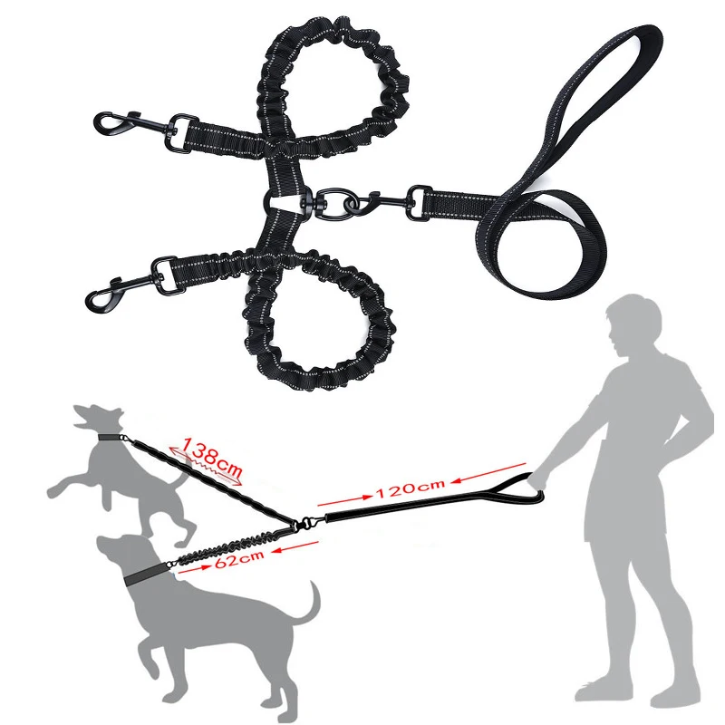 Поворотная двойная сцепка для поводков собак с поворотом на 360 ° поводок занятий