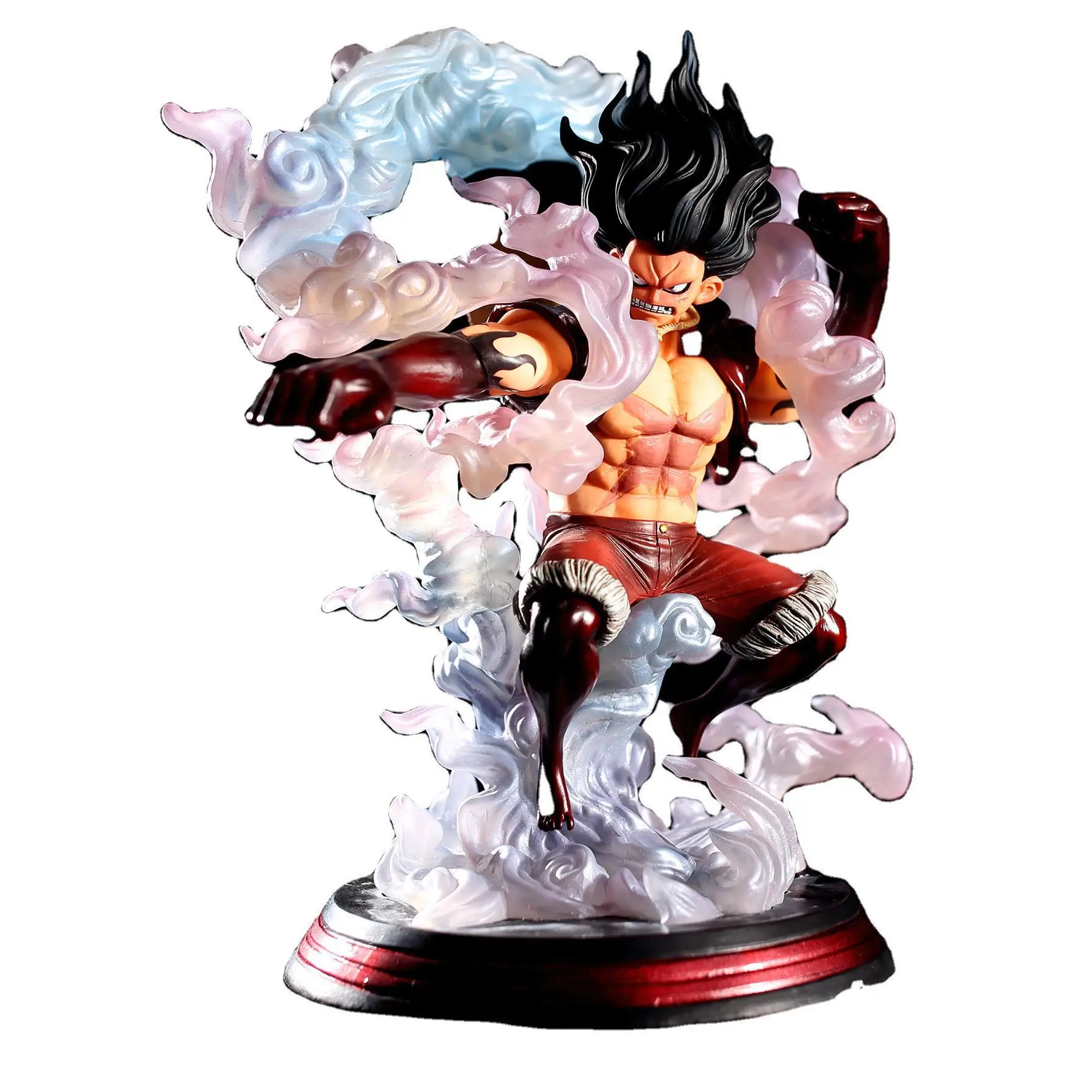 

Squatting black hair Snaker Man Pre-painted Figure