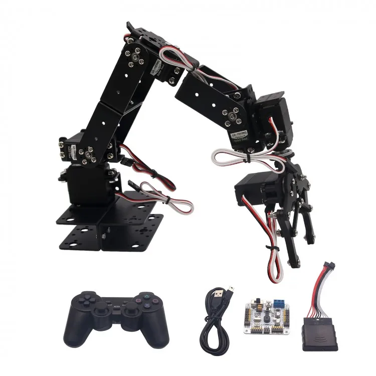 

Assembled Robot 6 DOF Mechanical Robotic Arm Clamp Claw with LD-1501 Servos & Controller for Arduino