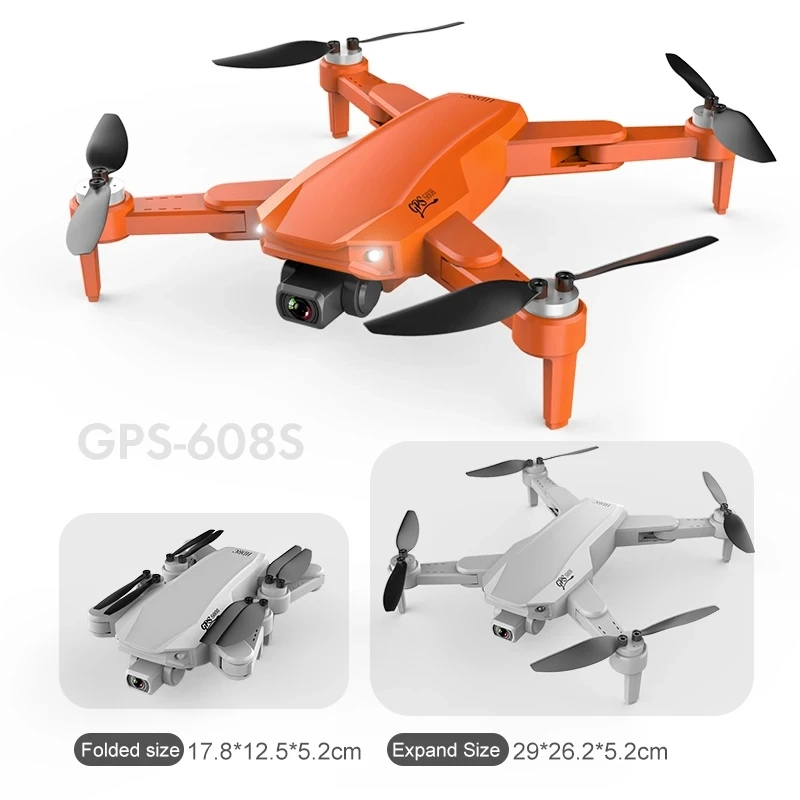 S608 GPS Drone 6K Dual HD Camera WIFI FPV Professional Aerial Brushless Motor RC Foldable Quadcopter Remote Distance 3km Drones | Игрушки и