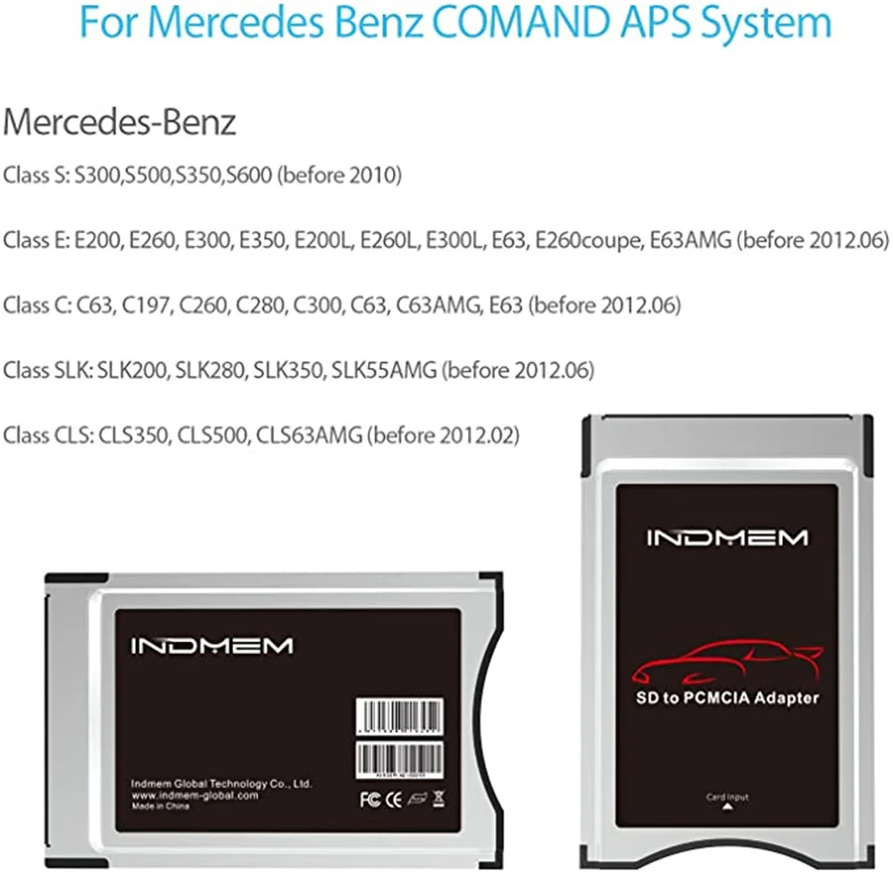 Адаптер PCMCIA-SD карты памяти с SD-картой 1 Гб 2 ГБ 4 8 для Mercedes Benz S E C GLK CLS Class | Компьютеры