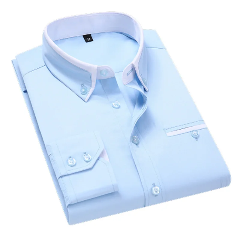 

Men's Business Long Sleeve Plaid Casual Shirt Korean Clothes Shirt Checkered Blusas Blouse Camisa Koszula Bluzki Fashion Xadrez