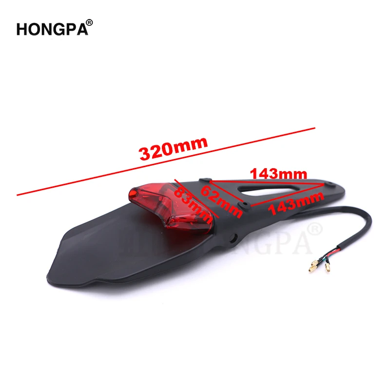 Держатель кронштейна номерного знака заднего крыла мотоцикла с 12V Светодиодный