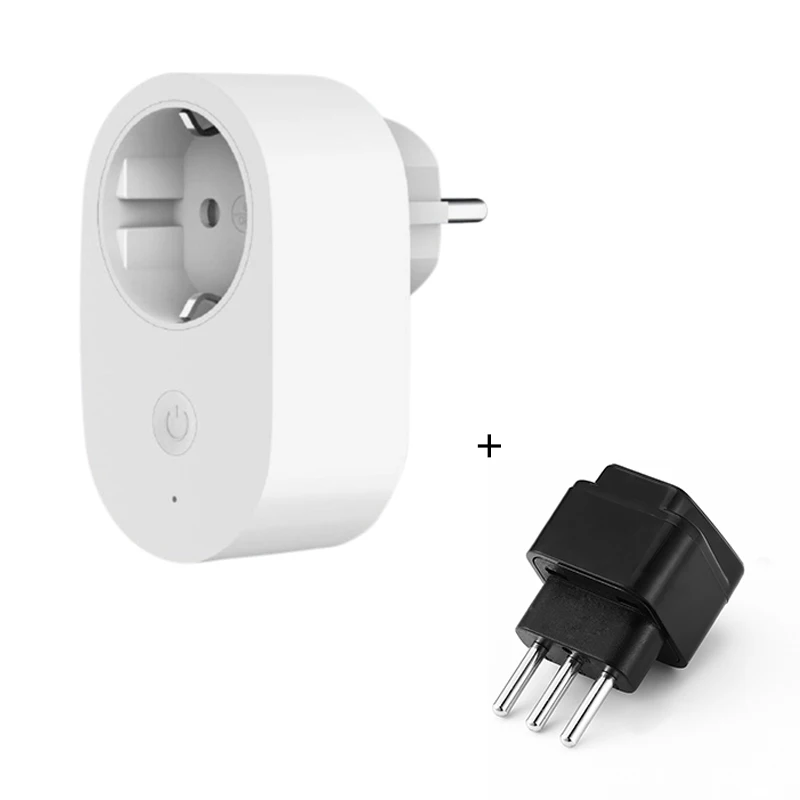 with Converter 2 Xiaomi Smart Plug WiFi работает с Google assistant Alexa - Цвет: with Converter 2