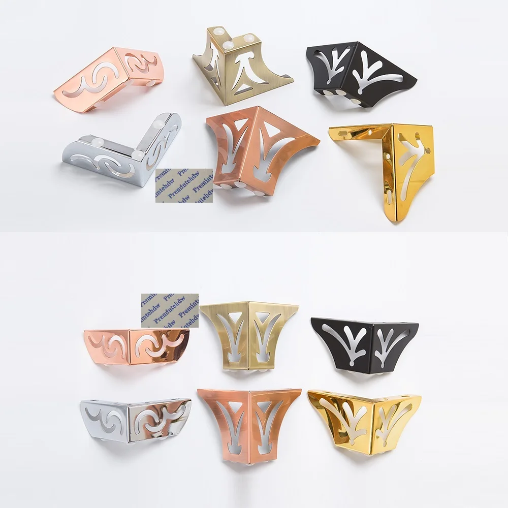 Стальные ажурные ножки для дивана с цветочным узором 4 шт. H5CM H8CM H10CM черные розовые