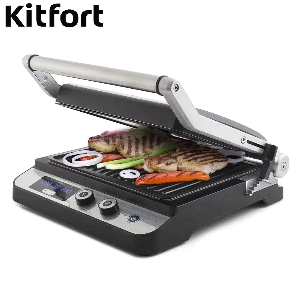 Electrical Grill Kitfort KT-1636 KITFOR home kitchen appliances Lazy barbecue electric | Бытовая техника