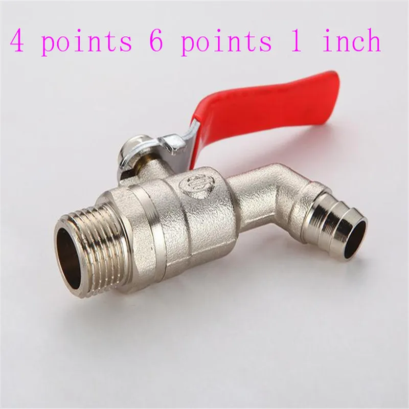 

Copper Hot Water Nozzle Ball Valve Heating Drainage Drain Elbow