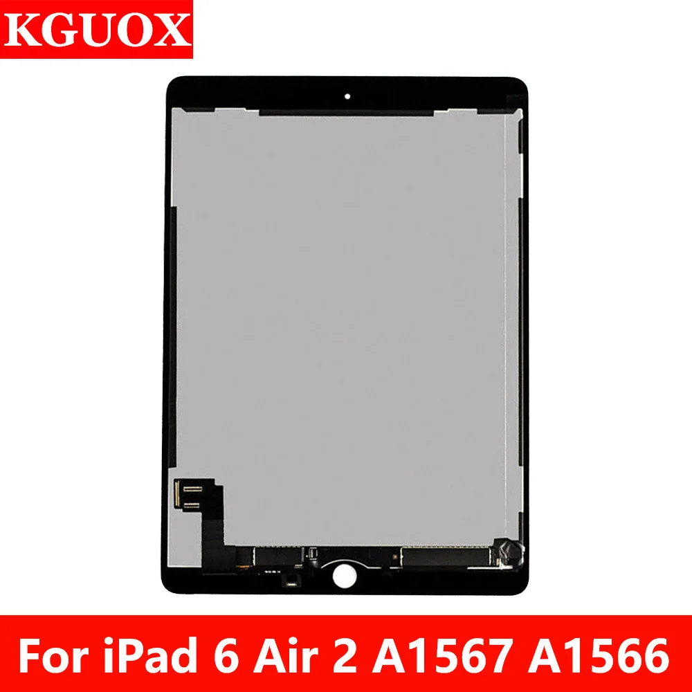 

ЖК-дисплей с дигитайзером сенсорного экрана, для Apple iPad 6 Air 2 A1567 A1566, экран 9,7 дюйма, Замена ЖК-дисплея для iPad 6