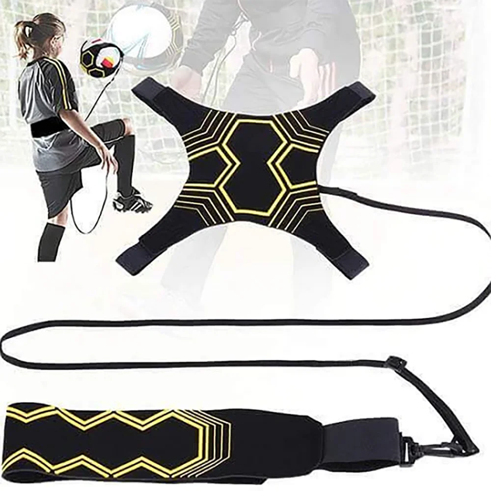 

Kids Soccer Trainer Sports Football Kick Throw Solo Practice Aid Assistance Waist Belt Control Skills Training Band Adjustable