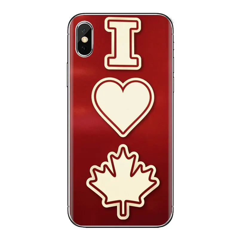 For iPhone XS Max XR X 4 4S 5 5S 5C SE 6 6S 7 8 Plus Samsung Galaxy J1 J3 J5 J7 A3 A5 Canada Canadian Flag CA Banner Phone Cases |