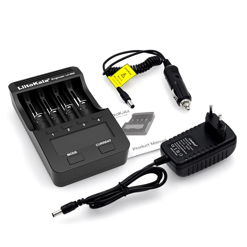 Зарядное устройство Liitokala с ЖК-дисплеем для аккумуляторов Зарядка 18650 3 7 в 18350 18500