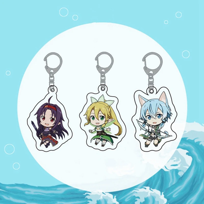 Японский горячий аниме меч искусство онлайн Кирито асунаюки Синон брелок