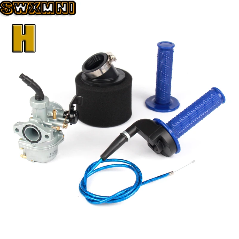 Карбюратор и воздушный фильтр PZ22 22 мм рукоятка дроссельной заслонки для Keihin 125cc