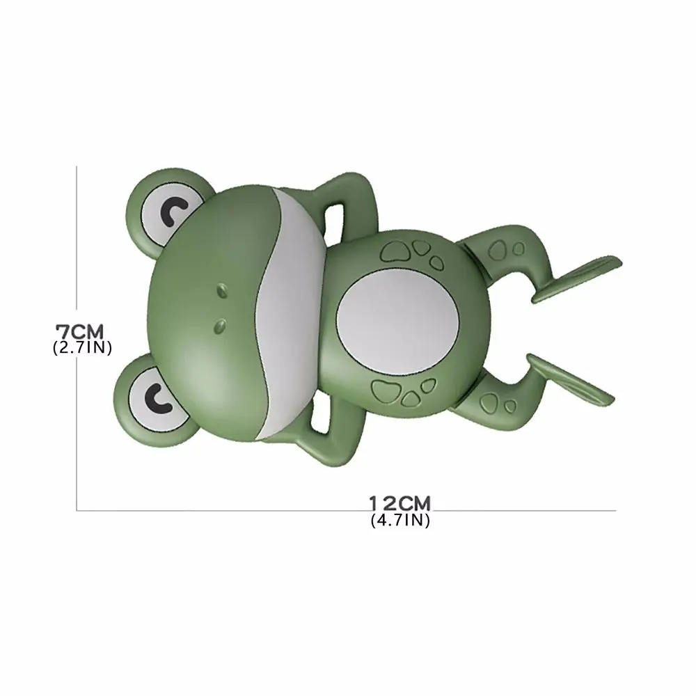 Cute Cartoon Frogs Clockwork Bath Toy Infant Swim Wound-up Chain Clockwork Toys New Baby Swimming Bath Toy