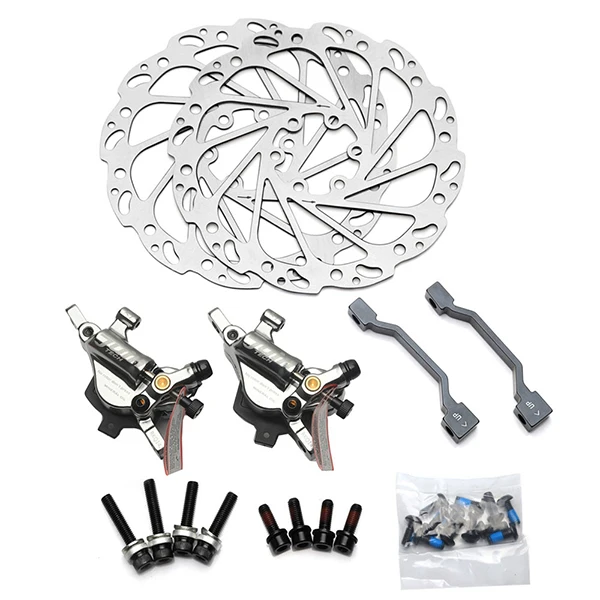 Двойной Гидравлический дисковый тормоз для дорожного велосипеда алюминиевый