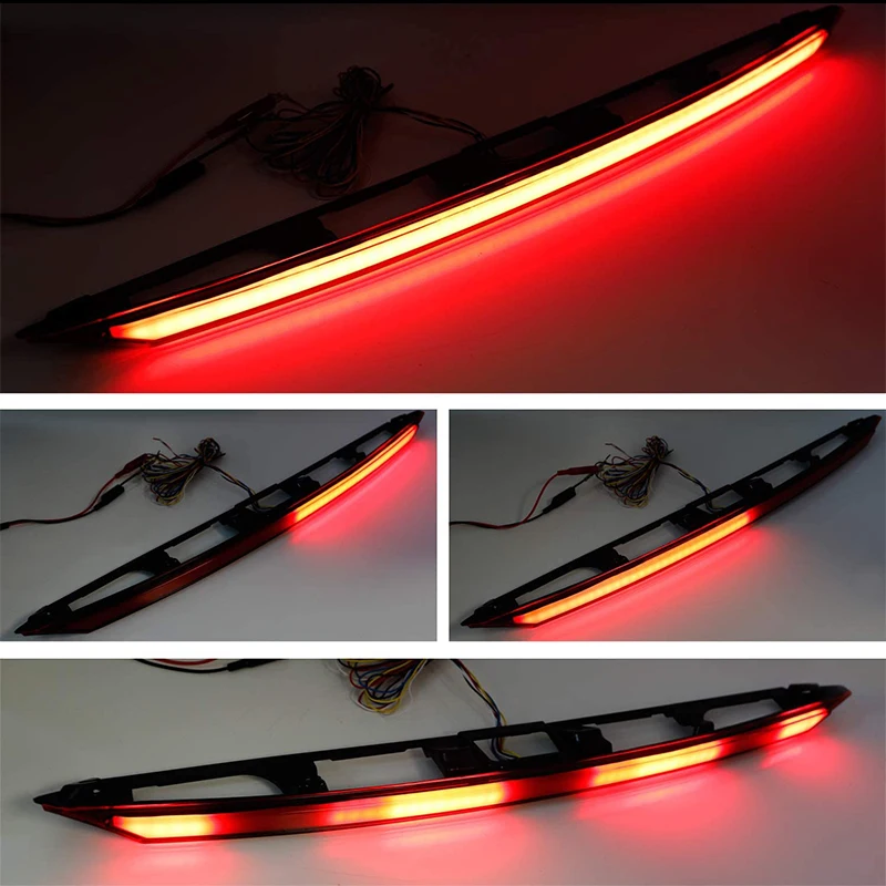 iJDM Car LED For 2018-up Toyota Camry Center Trunk Lid One-Piece Rear Taillight Bar ail Brake &ampRear Fog Lamps Turn Lights Red |