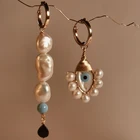 Серьги в стиле бохо женские, ювелирные изделия со сглаза Стефани, микс, серьги с пресноводным жемчугом, ювелирные изделия