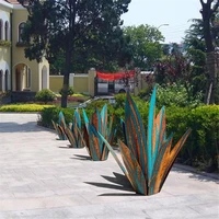tequila ornaments home balcony outdoor decoration creative iron crafts simulation plants garden decoration accessories 65cm