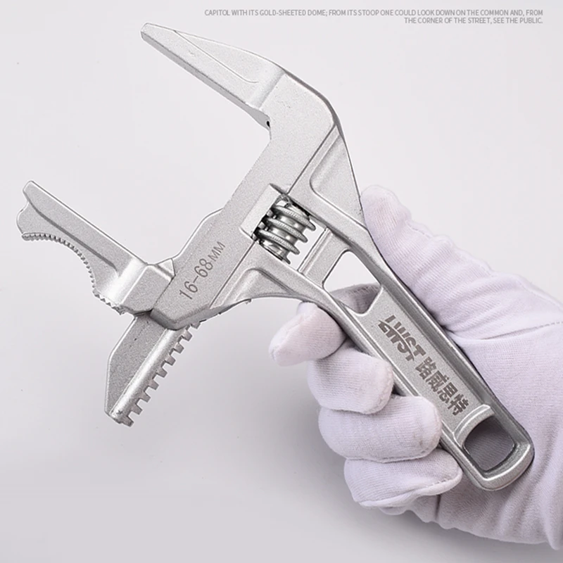 Регулируемый автомобильный гаечный ключ с большим отверстием 9 70 мм быстрая