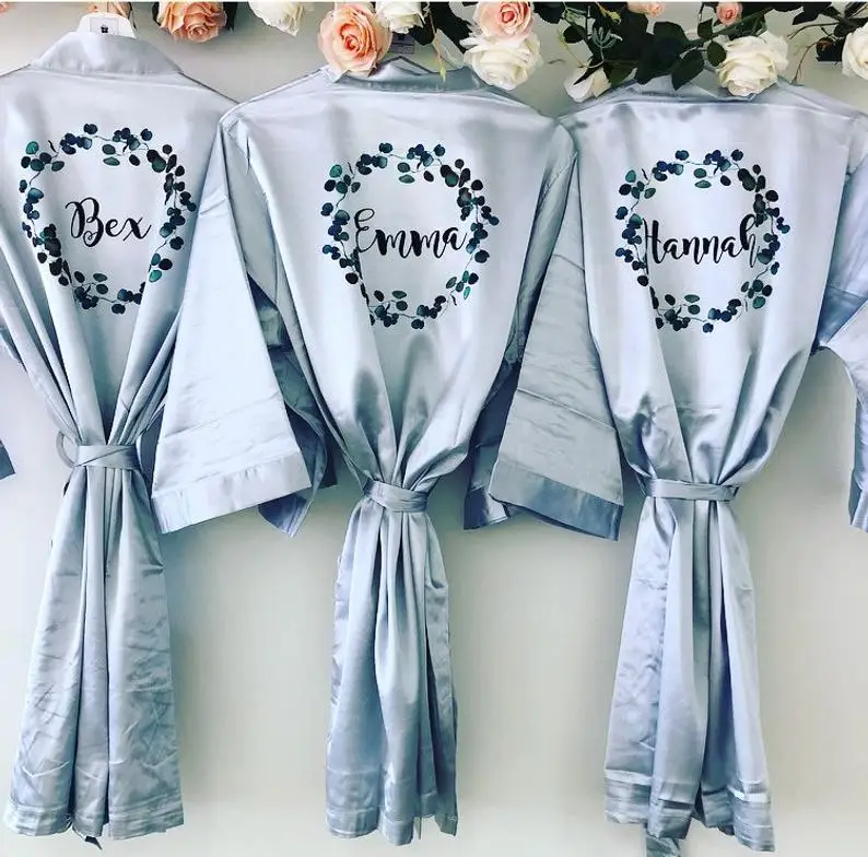 Индивидуальный халат подружки невесты индивидуальный женский наряд для
