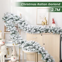 2 7m christmas garland white artificial pine needle garland christmas decoration xmas ornaments party supplies