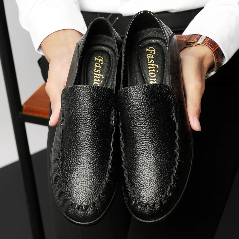 

Mens Shoes Casual Leather Mens Casual Shoes Hot Sale Black Zapatos Hombre Cuero Fashion Men Informales De Sport Man Leather For
