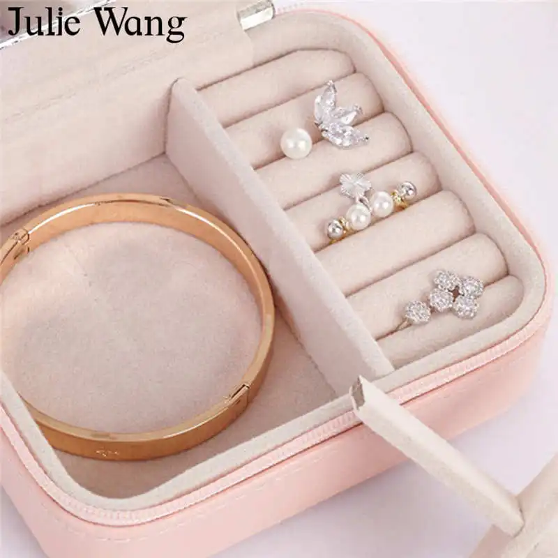 Женская шкатулка для ювелирных изделий Julie Wang двухслойные дорожные чехлы из