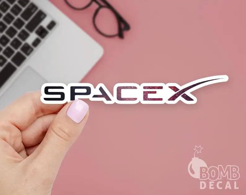 Наклейка SpaceX наклейка Space X Falcon Heavy test flight с ракетой Macbook для ноутбука St | Автомобили
