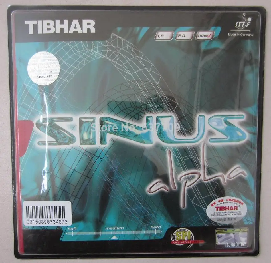 

Origianl Tibhar SINUS alpha pimples in table tennis rubber table tennis rackets racquet sports fast attack loop made in Germany