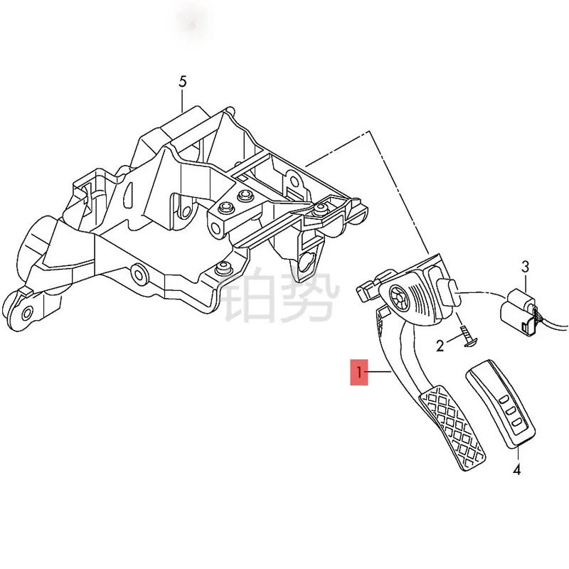 

car accelerator pedal 2013-Aud iA6 L30 TFS I accelerator pedal accelerator bracket brake pedal assembly