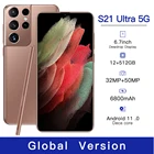 2022 новейший Лидер продаж мобильный телефон 12 + 512 ГБ Android 11,0 телефон MTK6889 10 ядер 6800 мАч большая батарея 30 + 50 Мп п смартфоны 4G телефон