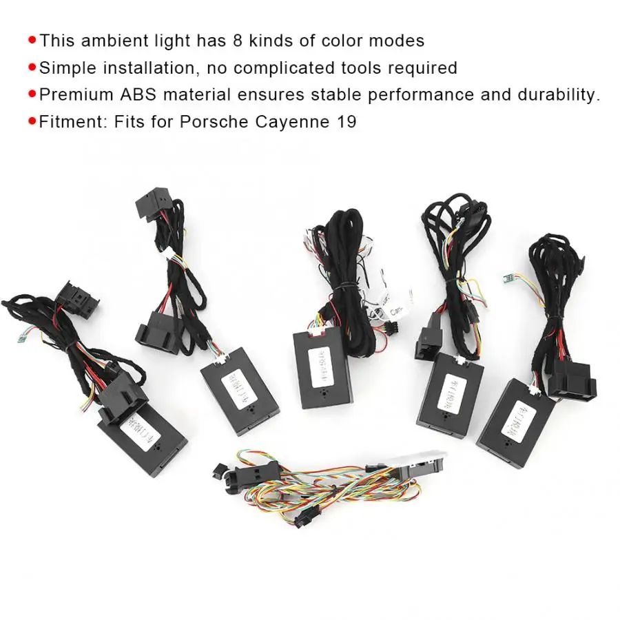 Подсветильник салона автомобиля 8 цветов подходит для Porsche 19|Декоративная лампа| |