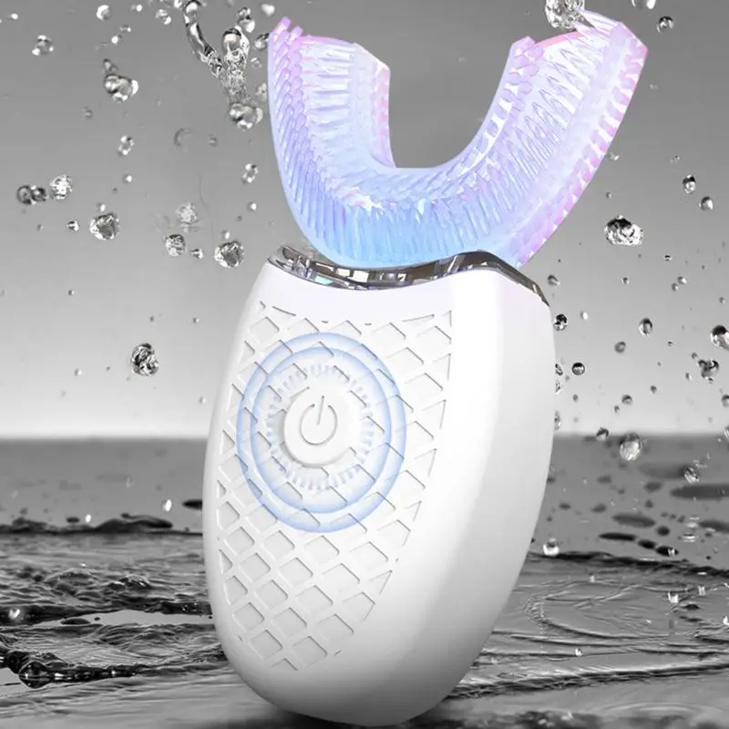 

U-shaped Teeth Bright White Beauty Instrument Automatic Lazy Electric Mouth Toothbrush Charging Ultrasonic Vibration 896D