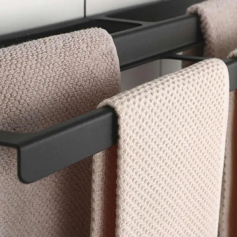 MAEBOW черное пространство алюминиевое оборудование для ванной комнаты вешалка