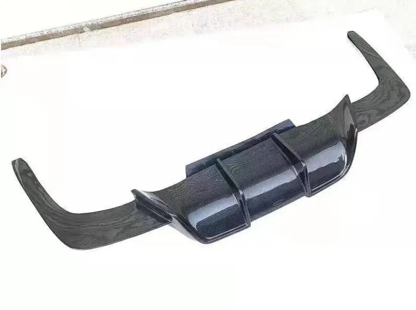 Углеродное волокно переднего бампера v стиля задний бампер диффузор сбоку юбки