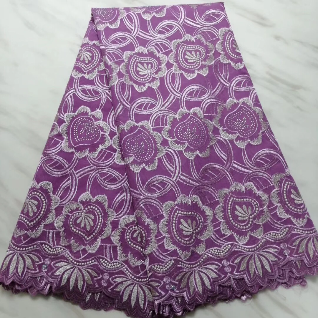 Синяя африканская кружевная ткань швейцарская вуаль высокого качества