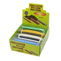 high quality fashion 110mm plastic manual cigarette tobacco weed smoke smoking pre rolled paper tool