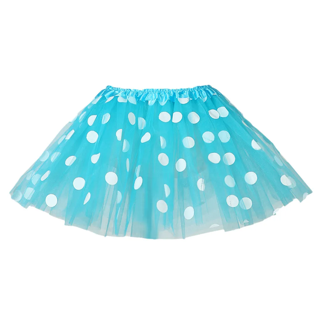 

Toddler Kids Girls Baby Polka Dot Tutu Skirt Tulle Ballet Skirt Outfits Costume Rainbow Skirts Stylish Baby Girls Half-length