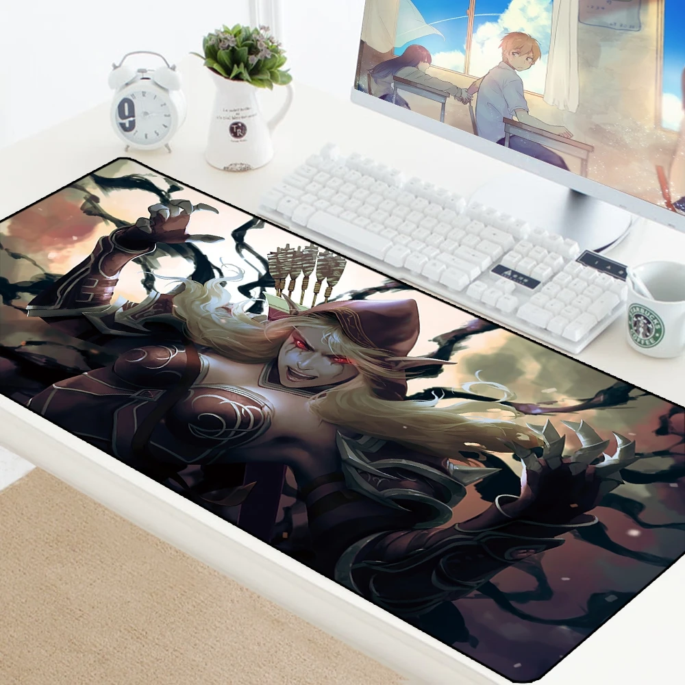 90x40cm sylvanas wow gaming mouse pad large xl fashion mouse mat world of warcraft mousepad for gamer laptop rubber notebook pad free global shipping