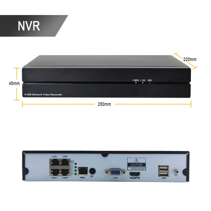 H.264 4CH/8CH POE NVR Поддержка HDMI P2P Мини cctv система безопасности poe nvr dvr рекордер 4 канала nvr H.264 Запись в режиме реального времени