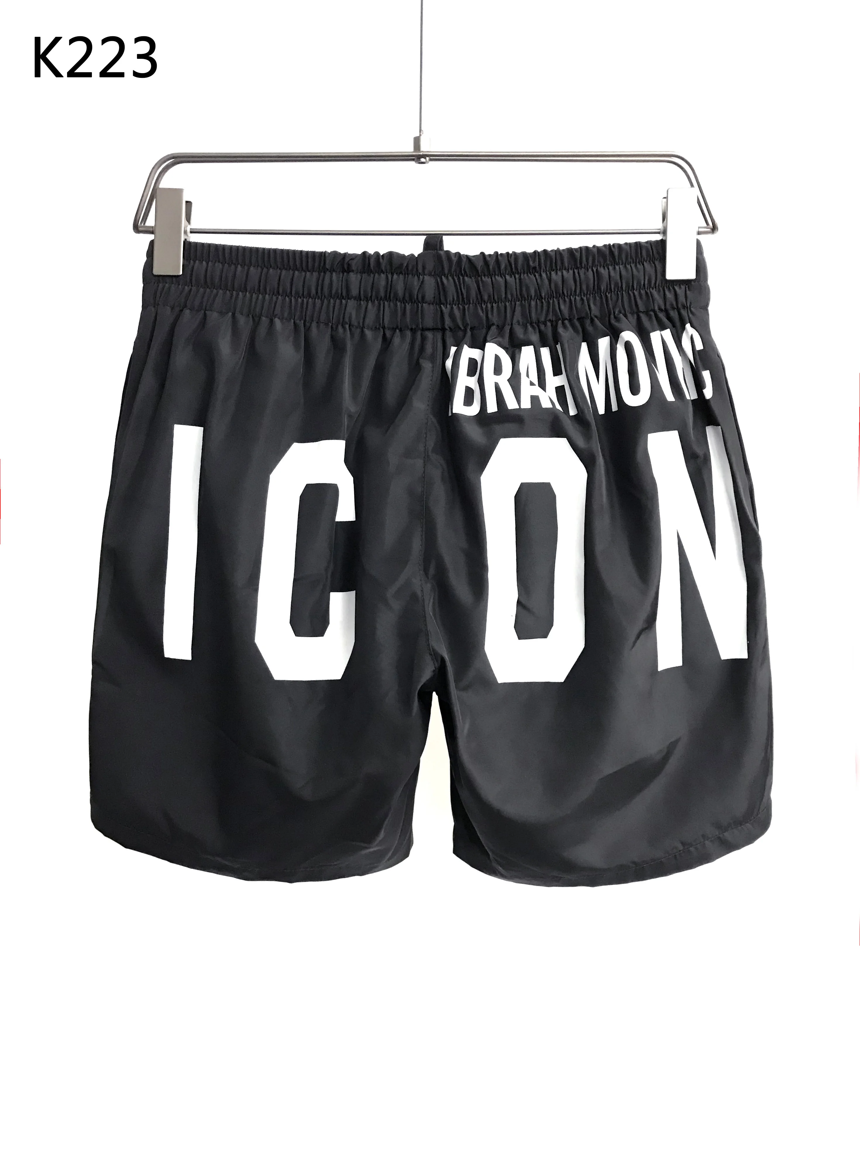 Новые мужские дышащие спортивные однотонные пляжные шорты DSQ с эластичной