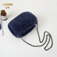 real fur bag crossbody bags for women autumn winter plush purses and handbags luxury handbag female womens fur warm hand bag