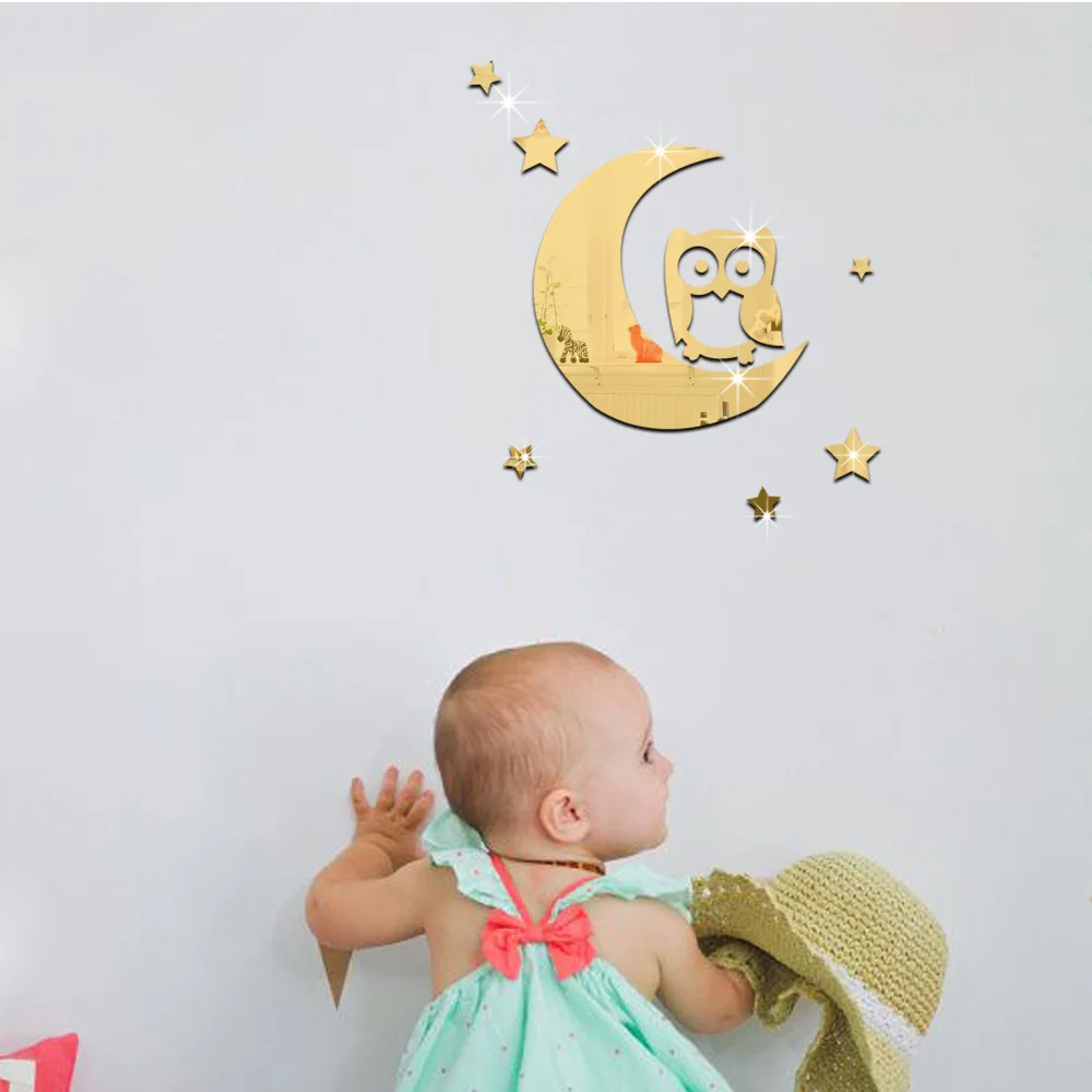 Детская зеркальная настенная палочка Funlife стереоскопическая стеклянная с