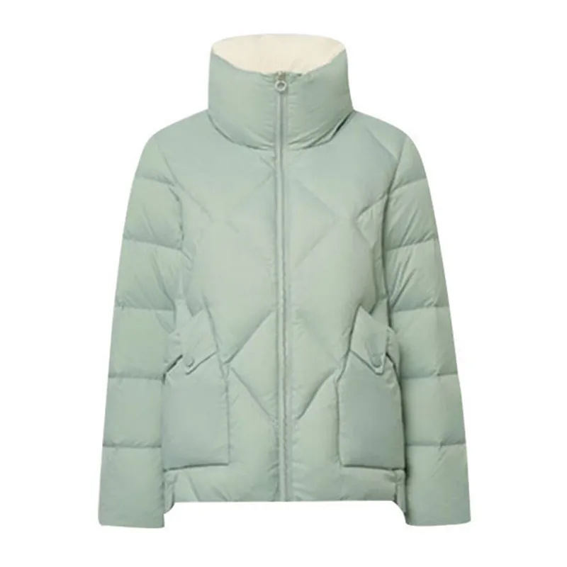 

2020 New Winter Jacket Plus Size Women Parkas Down Cotton Stand Collar Jackets Solid Short Coat Warm Outwear Loose Casual Tops