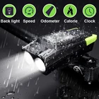 Велосипесветильник 3 в 1, USB-зарядка, светодиодный передний фонарь