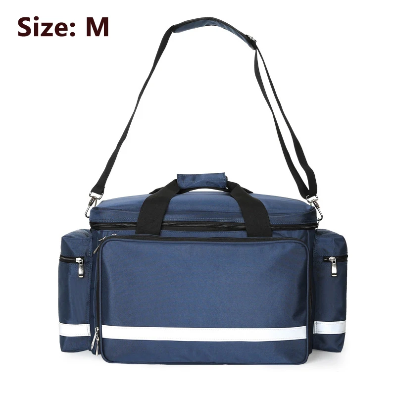 Dark blue M Большая аптечка для хранения, походная Медицинская Сумка для кемпинга, аварийный набор для выживания с плечевым ремнем для Тактической Военной семьи - Цвет: Dark blue M
