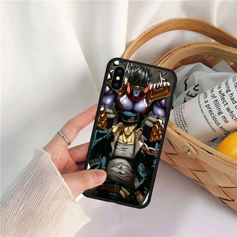 

JOJO BIZARR ADVENTUR Japan anime Phone Case for iPhone 11 12 pro XS MAX 8 7 6 6S Plus X 5S SE 2020 XR