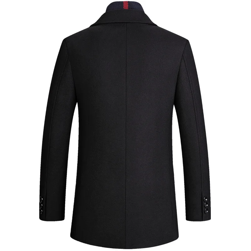 Мужское твидовое пальто мужское синее шерстяное бордовое мужские и куртки