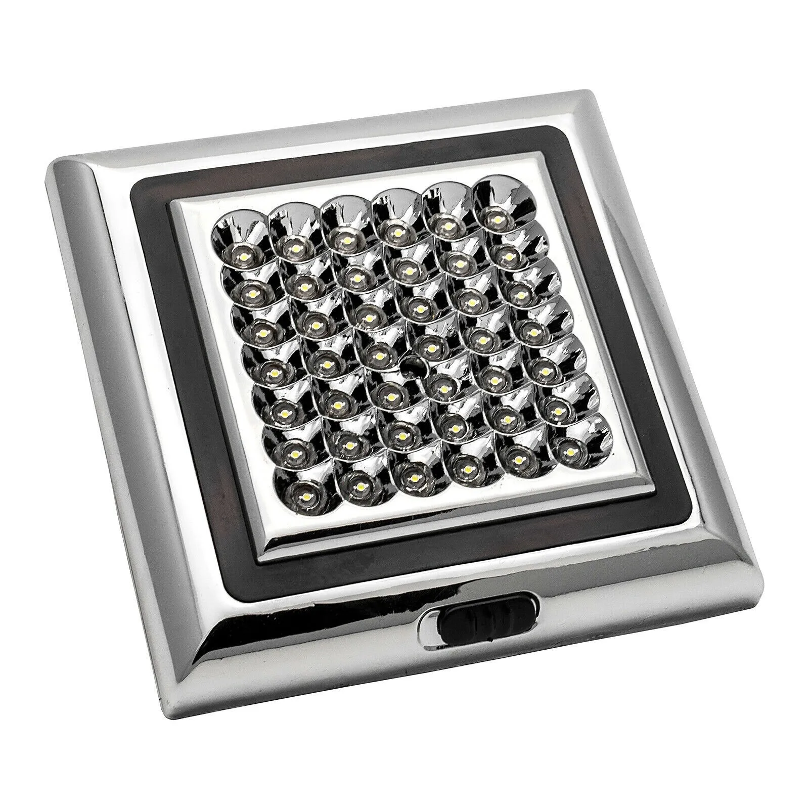 DC 12V 42 светодиода серебро/хромированные внутренние Точечные светильники лампы с